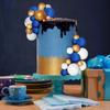 32Pcs Blue Ball Cake Topper Decorations Mini Balloons Cake Topper Sticks Foam Balls Cake Picks Cake Topper Balls Cake Decor