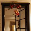 Festive Christmas Tree and Wreath Wall Hanging with Antler Door Ornament