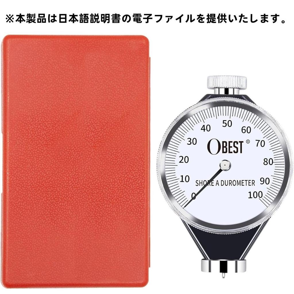 OBEST Analog Durometer for Hardness Tire Hardness Rubber Hardness Tire Hardness Measurement (Type A) Measurement, 0-100 HA, Tester, Tester,
