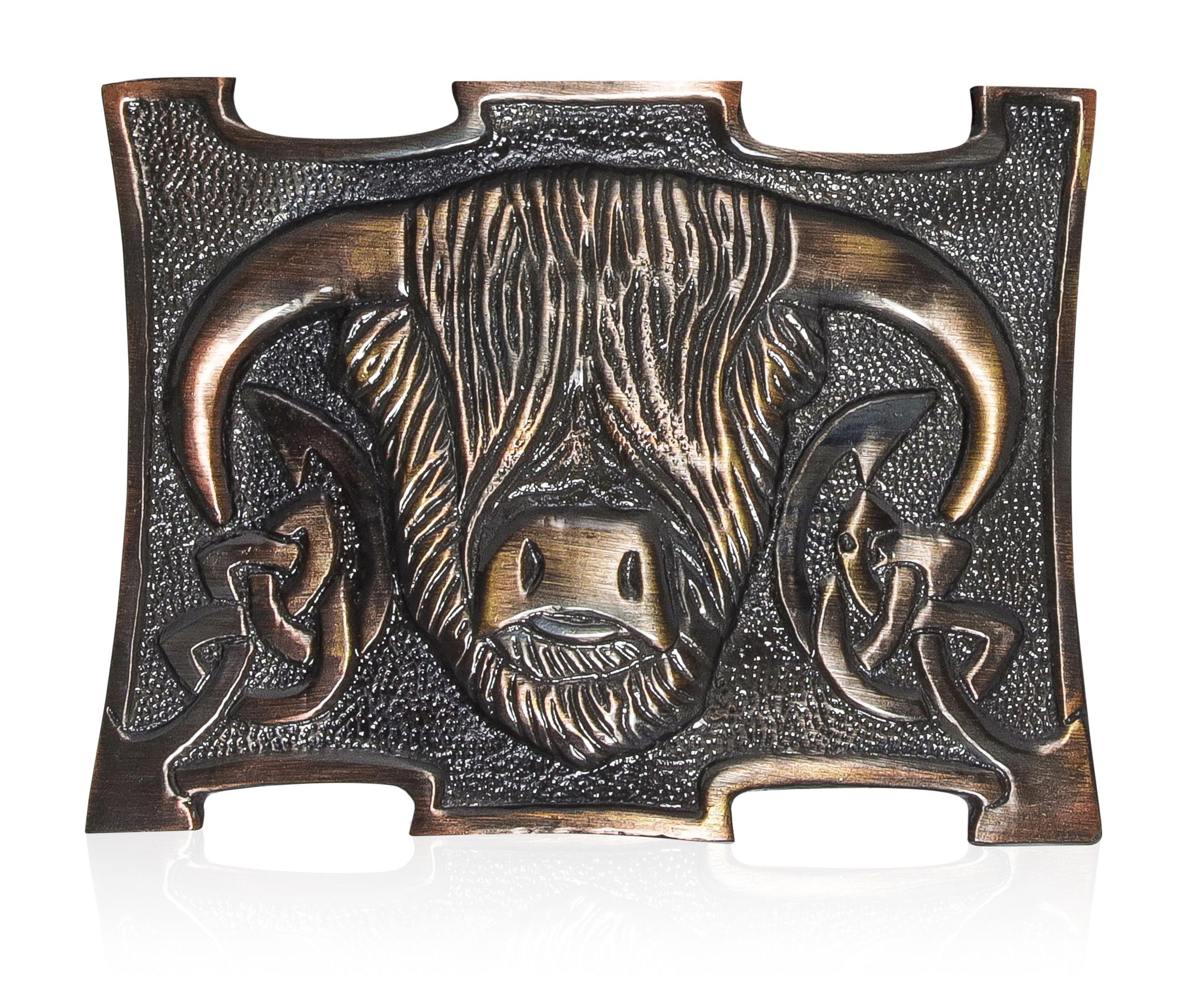 

Шотландський кілт, пряжка, латунний дзеркальний блиск, кельтський античний дизайн Sporran one size антична бронзова кольору