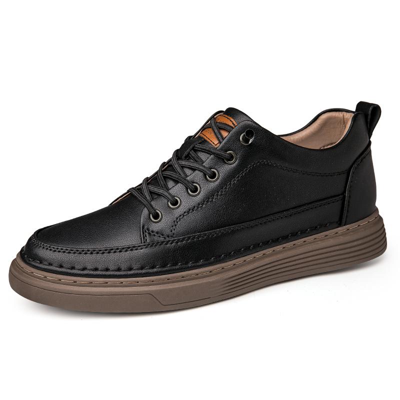 Fashion Luxury Brand Genuine Leather Men Breathable Board Shoes Comfy Casual Outdoor Walking Oxford Shoes New Flat Designer Lace-Up Shoe