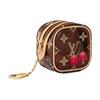 Louis Vuitton X Takashi Murakami Cube Monogram Cherry Print Faux Crystal Wallet Women Wallet Brown M14943