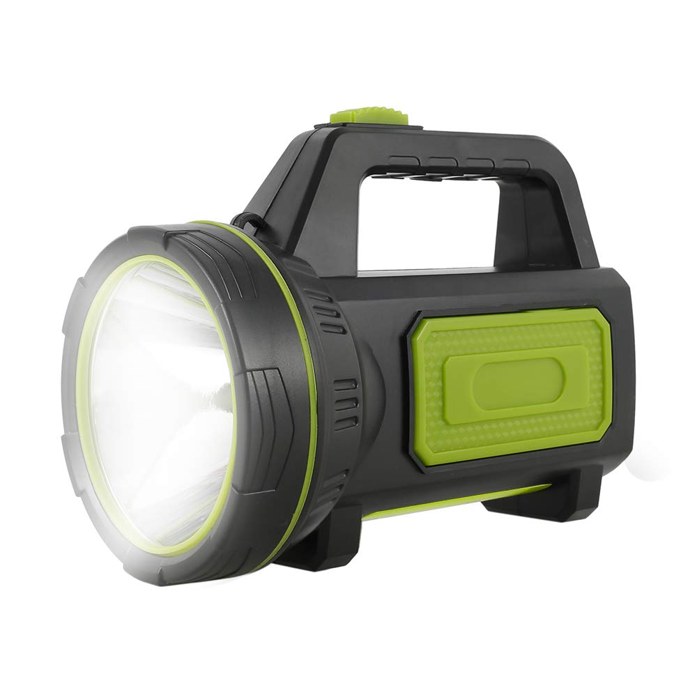 Powerful USB Rechargeable LED Flashlight 135000 Lumens 6000 mAh Waterproof for Hiking Emergency Hunting Camping (No Side Light)