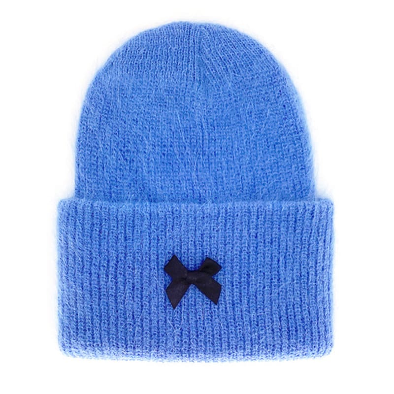 OTHER-worldly Ribbon Angora Beanie [Blue]