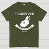 I Survived The Rabbit Of Caerbannog 932A.D Unisex 100% Cotton Summer Casual Cool Loose T-Shirt