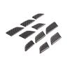 Carbon Fiber Interior Door Panel Cover Trim For Ford Ranger 15-21