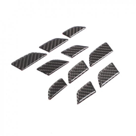 Carbon Fiber Interior Door Panel Cover Trim For Ford Ranger 15-21