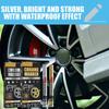 3pcs Car Wheel Chrome Paint DIY Repair Marker Auto Permanent Waterproof Repair Scratch Remover Paint Pen Chrome Mirror Marker Touchup Paint2