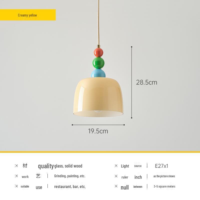 Nordic Minimalist Glass Pendant Light for Bedside, Inn, Bar, or Restaurant