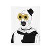 Poster von Terrifier 3 Weihnachtsdecke Fleece Weihnachten Halloween Kunst Der Clown Dünne Überwurfdecken für Sofa Outdoor Steppdecke
