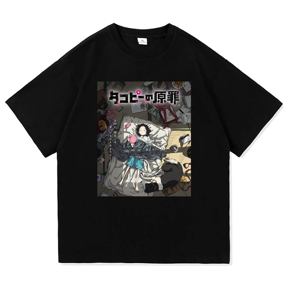 Kawaii Takopi T Shirt 2025 Anime Takopi’s Original Sin Retro Men/women Clothing Vintage Harajuku High Quality Cotton Tshirts