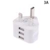 UK/EU/US 1Pin 2Pin 3Pin Wall Charger Plug Adapter 1/2/3 USB Ports Travel Charging Cable Converter Socket Power Cord Outlet