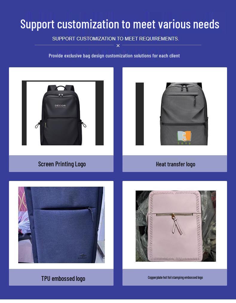 Unisex Casual Fashion Backpack with Pendant