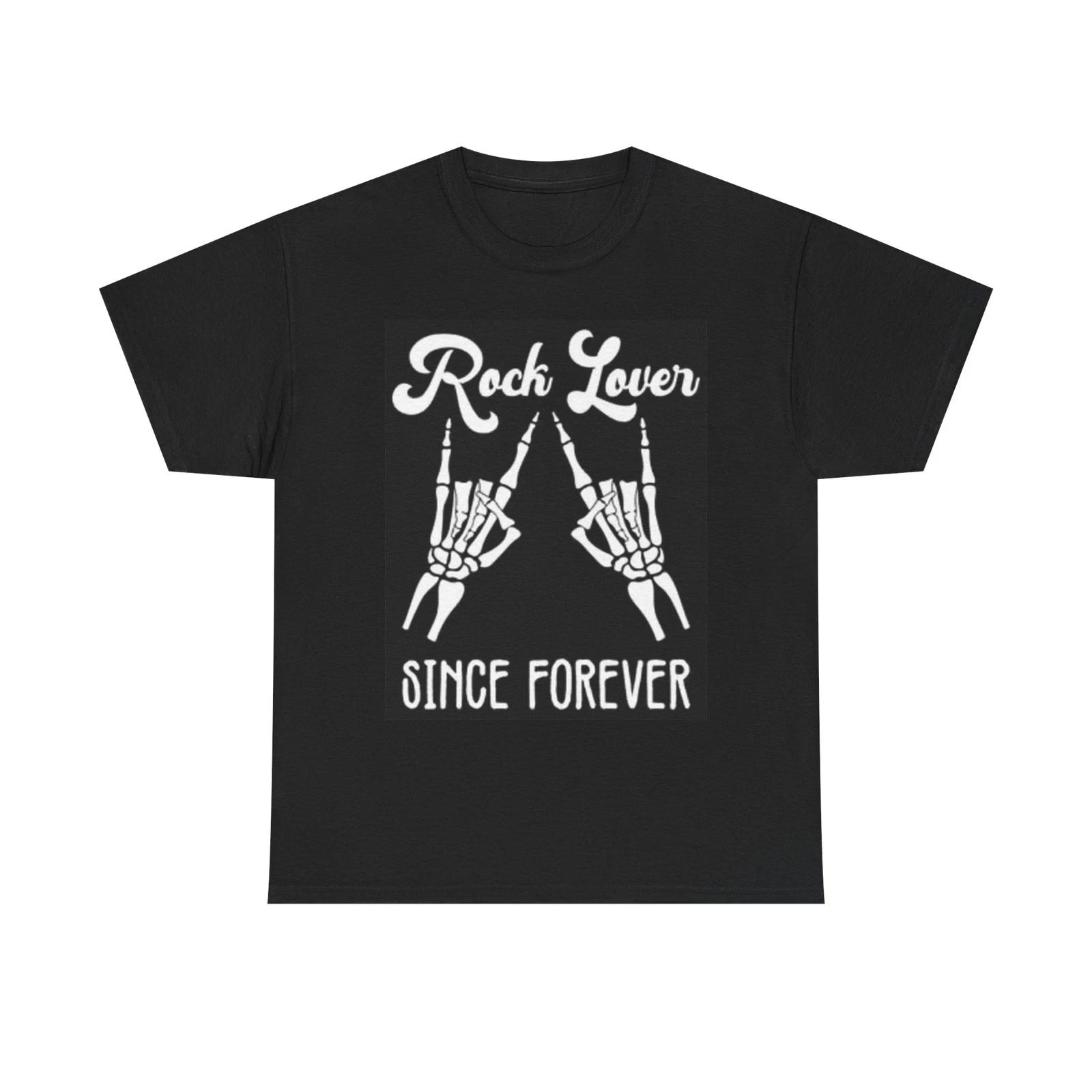 Men s and Women s T-shirts Rock Lover Since Forever Graphic XL