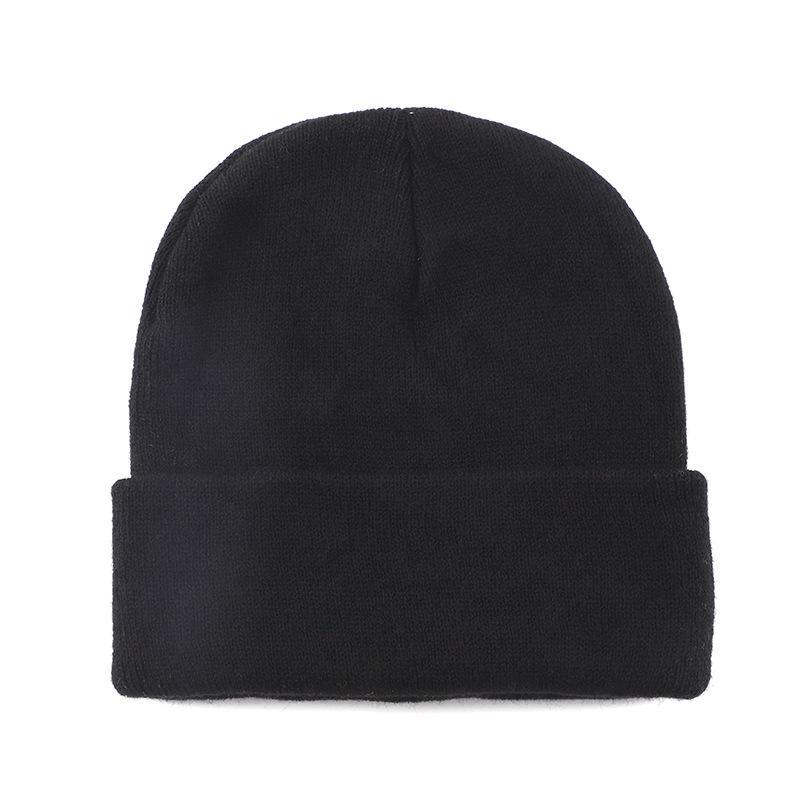Men Women Korean Version SkullCap Hats Ski Caps Solid Unisex Beanie Autumn Winter Wool Blends Soft Warm Knitted Cap