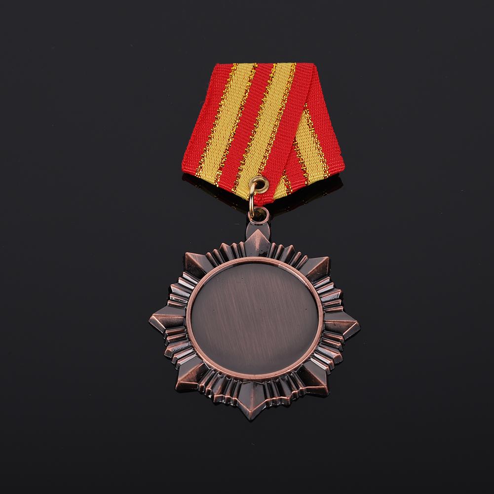 5cm Gouden/Zilveren/Bronzen Medaille Prijsmedailles met Neklint Metalen Winnaarsmedailles Wedstrijdmedailles voor Marathon Balspelen