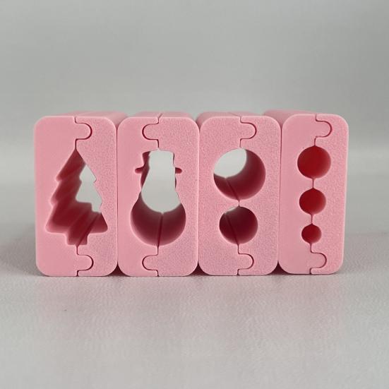 Polymer Clay Bead Roller Round Shape Bead Roller 3D Printed Snowman Christmas Tree Clay Bead Maker Tool for DIY Jewelry Making Polymer Clay Crafting