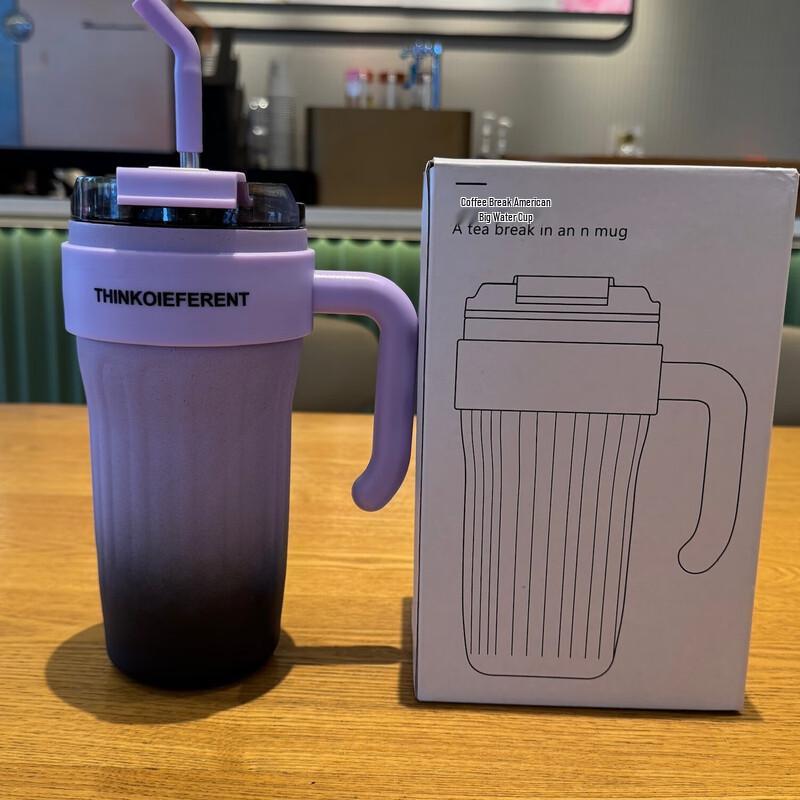 Shangqi Gradient Insulated Tumbler with Handle & Straw