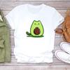 Trendy short-sleeve T-shirt with stylish prints, perfect for women's summer wear.