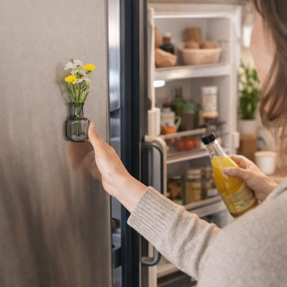 Exquisite Mini Vase Magnets 3D Refrigerator Magnets Cute Magnetic Vase Sticker  Home