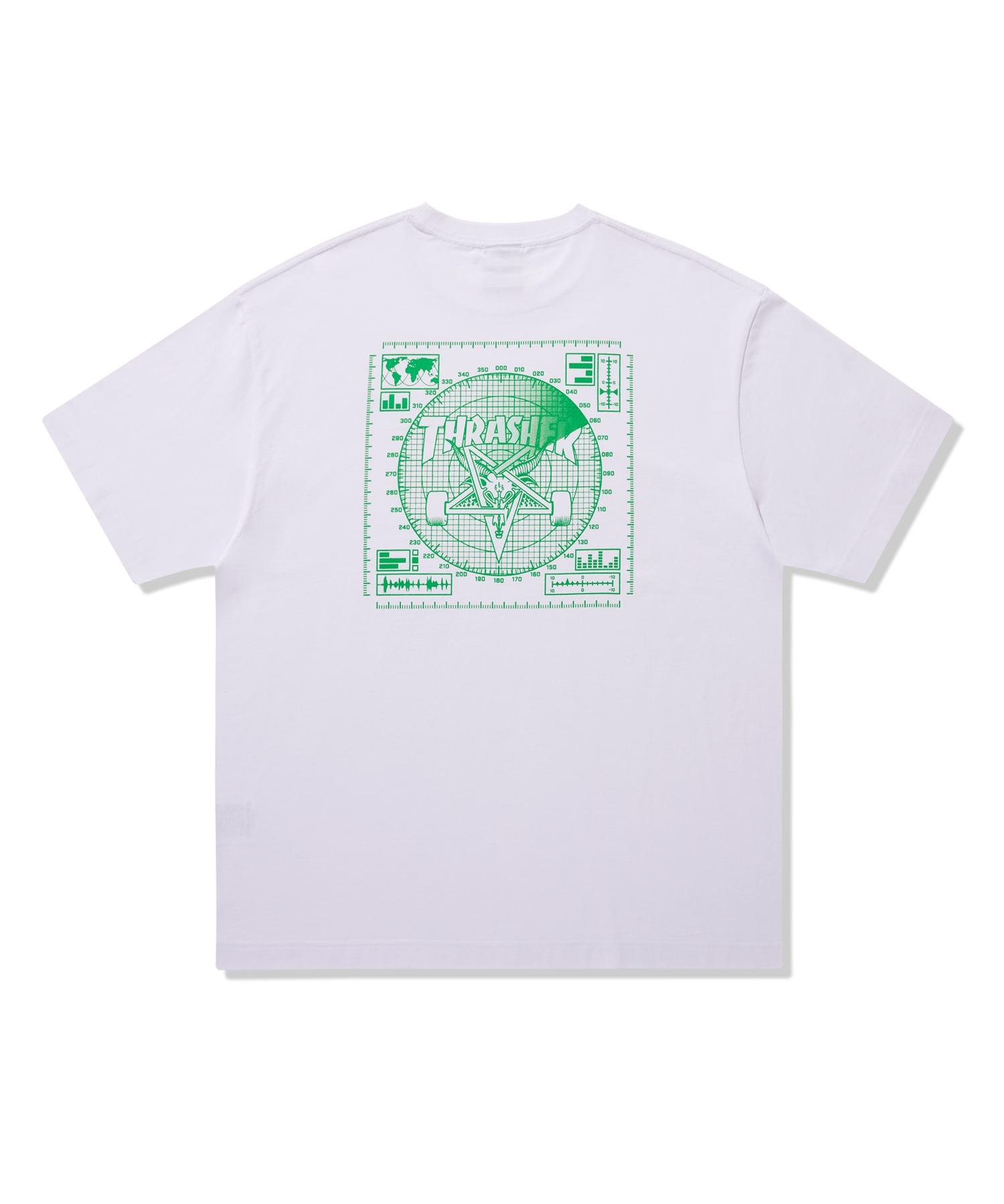 Treasure Sonar Radar Graphic Short Sleeve T-Shirt White L