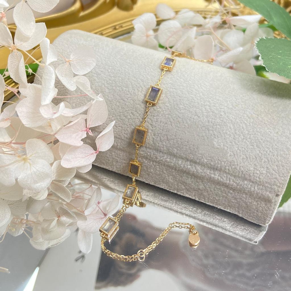 S925 Silver Light Luxury Jewelry Dream Come True Faceted Natural Crystal Bracelet for Women Candy Color Amethyst Olive Topaz
