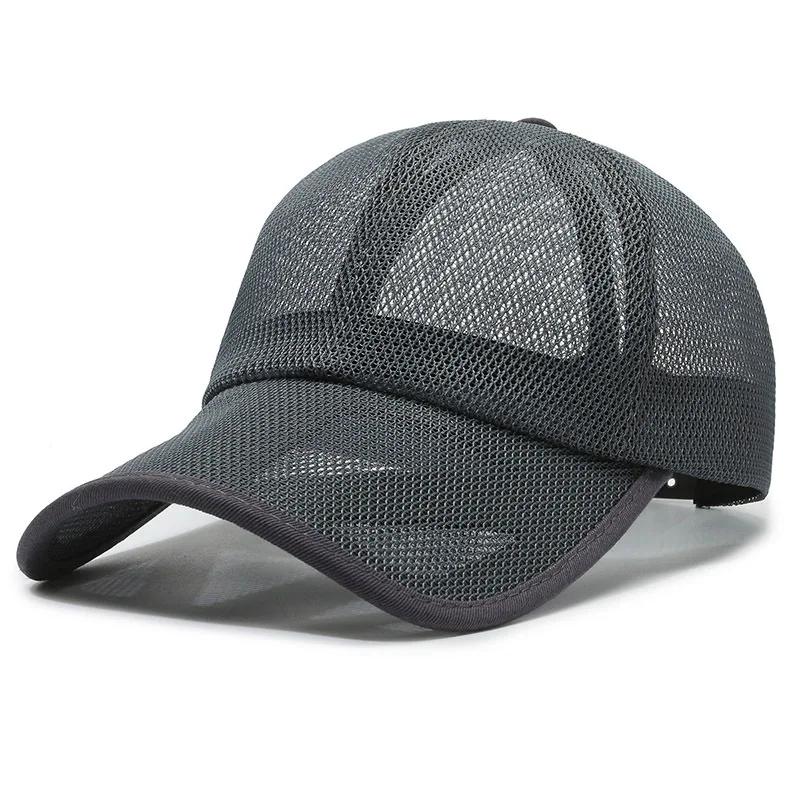 Summer Full Mesh Baseball Cap Unisex Trucker Cap Trucker Caps Men Fishing Hat Quick Dry Golf Running Hat izable Fit Snapback Hat
