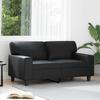 Vidaxl 2-Seater Sofa, Black, 120 Cm, Faux Leather