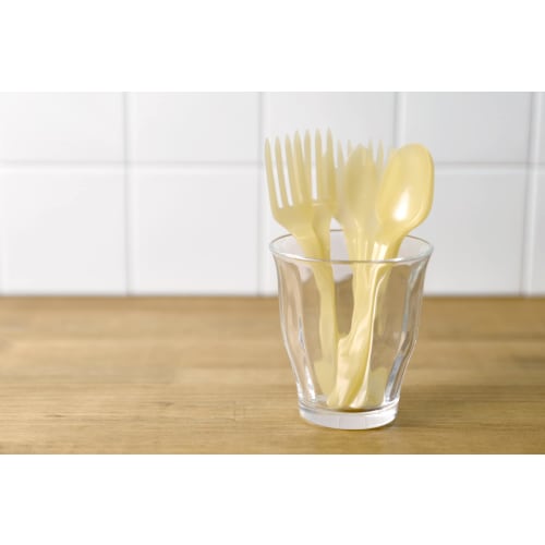 Strix Design Disposable Sporks, Biomass Sporks, Made in Japan, 100 Sporks, 16cm, Natural Rice Sporks, Individually Wrapped, Eco-Friendly, Commercial U