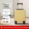 Spring Airlines 14-Zoll Leichter Handgepäckkoffer mit Universalrollen & Zahlenschloss - 20x30x40CM