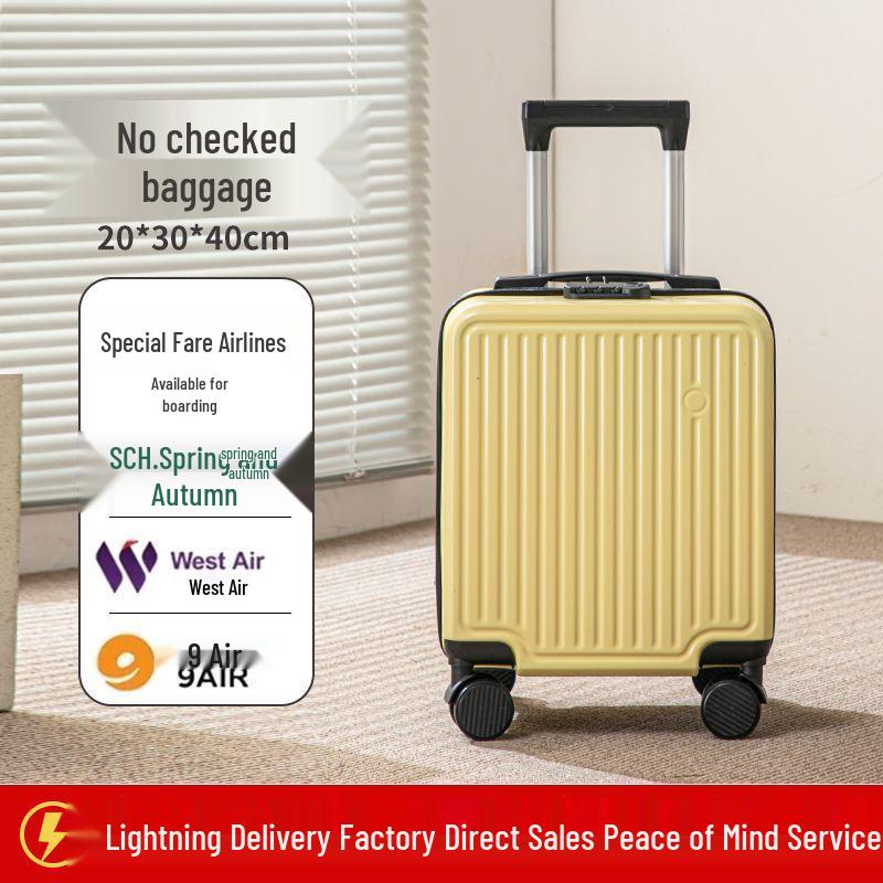 Spring Airlines 14-Zoll Leichter Handgepäckkoffer mit Universalrollen & Zahlenschloss - 20x30x40CM