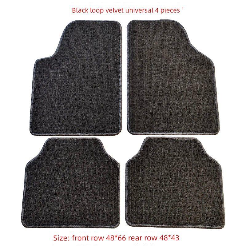 Car Foot Mat Neutral Suede Car Anti-Dirty Pad Easy to Clean Waterproof Non Slip TPE Fully Surrounded Upper Layer Carpet Mat