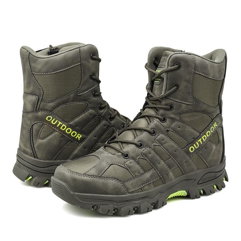 Men Boots Outdoor Desert Combat Ankle Boot Light Comfortable Motorcycle Boots Work Men's Shoes Non-slip Men's Hiking Boots