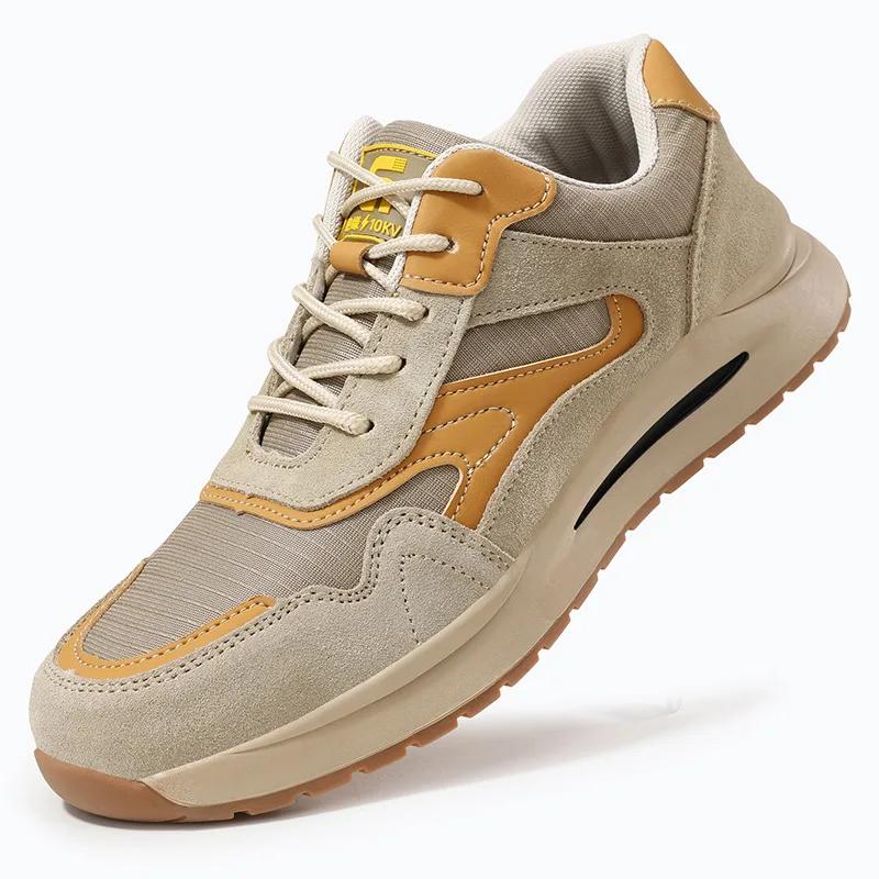 

non-slip safety shoes for men plastic toe work shoes with protection lightweight work boots breathable comfortable safety boots 37