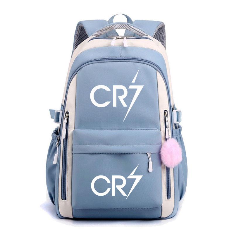 Large Capacity Schoolbag with Shoulder Strap; Student Three-piece Pencil Case Set