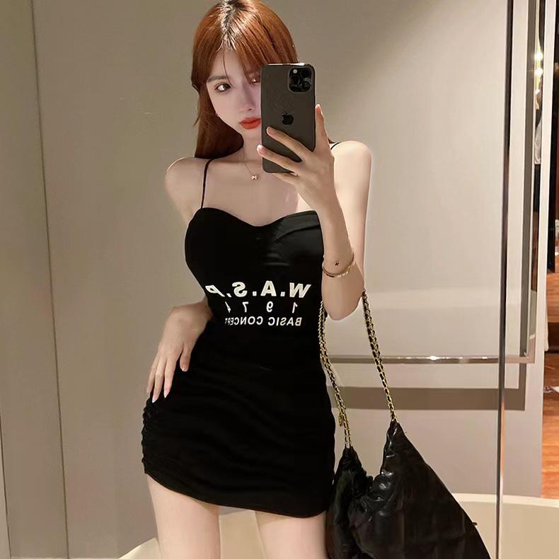 Women's Pink Strapless Bodycon Dress - Small Size, Summer Style, Ruched, Waist-Cinching Sling Design