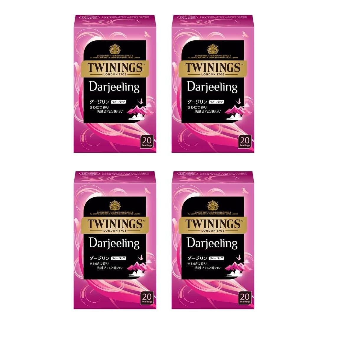 Twinings Tea Bag Darjeeling 20P4 packs