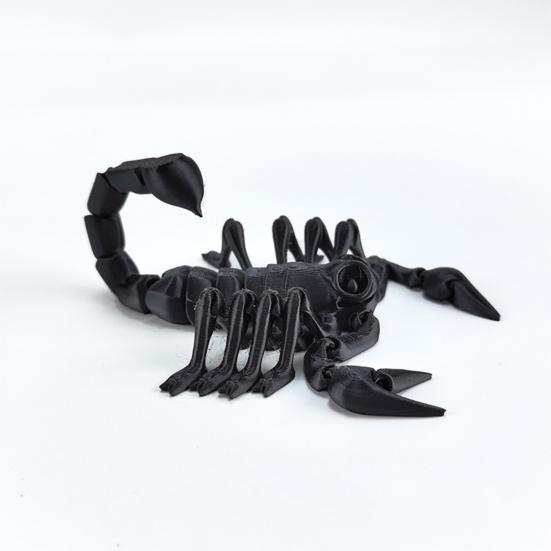 3D Printed Scorpion Figurine Movable Joints Simulation Scorpion Figure Articulated Animal Model Toy Home Office Bookshelf Desktop Decoration Ornament