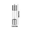 Pepper Mill Grinder Manual Pepper Mill Adjustable Grinder Adjustable Coarseness Stainless Steel Pepper Mill Refillable Salt
