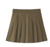Women's High Waist Solid Color Pleated A-Line Short Skirt for Spring and Autumn 2025