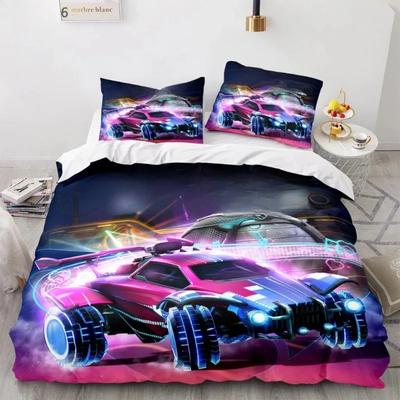 3D Car Duvet Cover Pillowcase With Zipper, Home Bedroom Decoration Luxury Bedding Set 2/3pcs Boy Birthday Gift