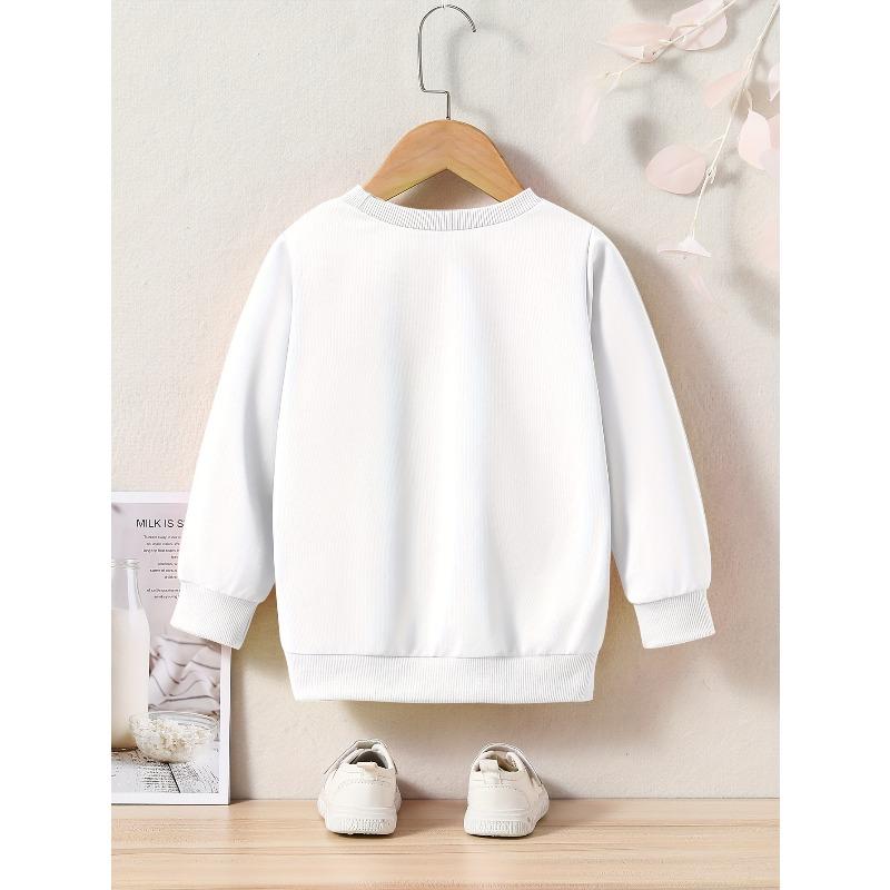 European sizes Kids Unicorn Pattern Crew Neck Sweatshirt For Spring Fall Christmas Gift