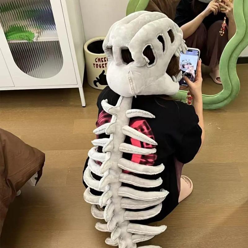 Mikina s kostrou dinosaura Plyšová hračka Cosplay klobouk Panenka Dárek