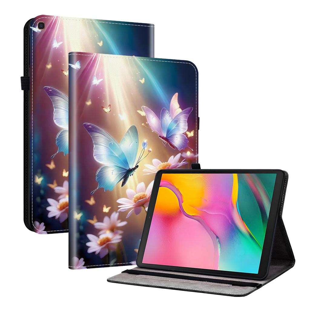 Tablet-Hülle aus PU-Leder für Samsung Galaxy Tab A 10.1 (2019)-11 Stile! Langlebig, mit 2 Ständerfächern, Stifthalter und Kartenfächern, flexibler TPU-Rückseite