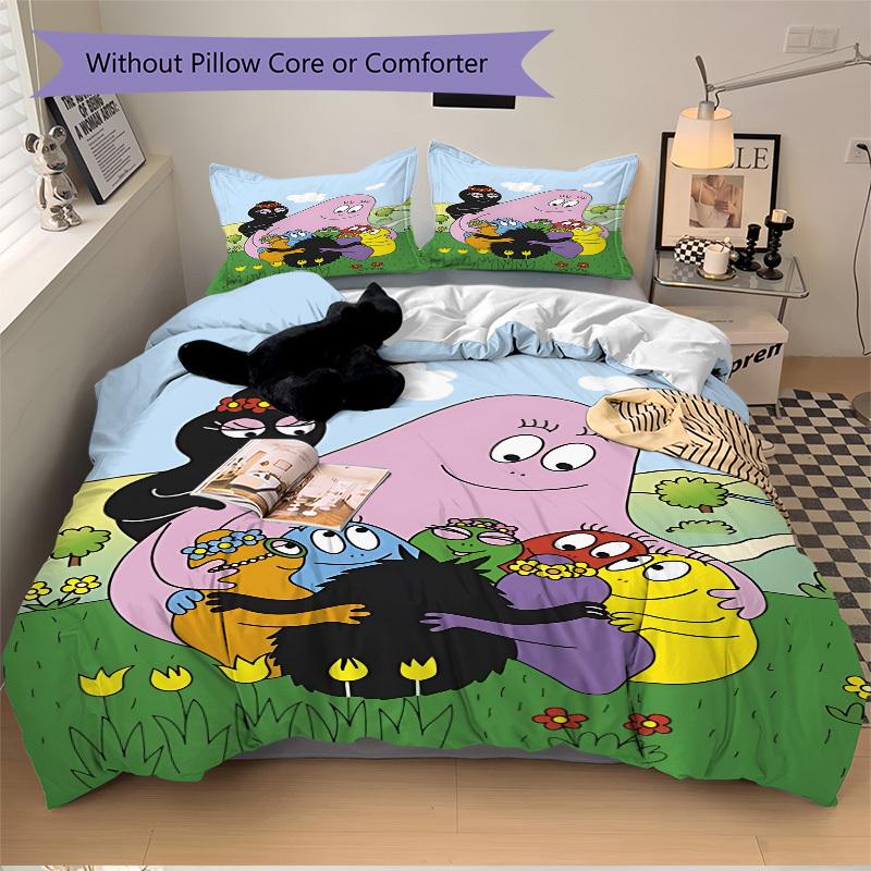 3-teiliges Barbapapa Bettwäsche-Set: Ideal für Schlafzimmer oder Gästezimmer. Weich und bequem, ohne Kern yy251009186