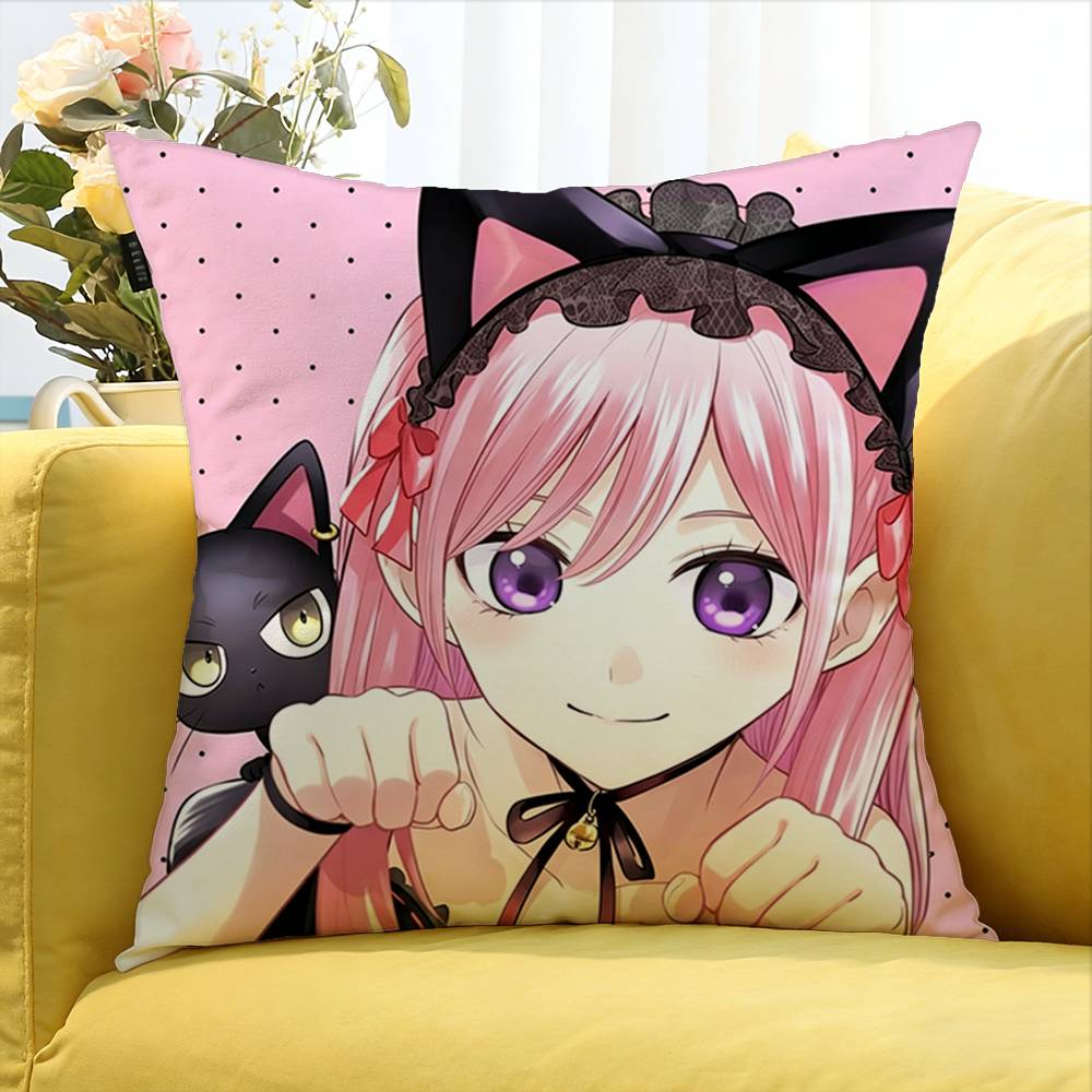Black Cat and Witch Classroom Various Sizes Square Pillow Case For Car Home Bedchamber Decor 30x30cm