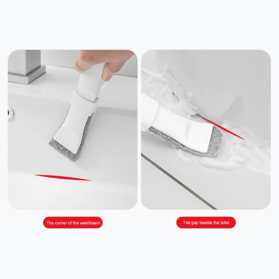 Cleaning Brush Shovel with 10 Replacement Cloth Remove Dirt Easily Multifunctional Corner Stain