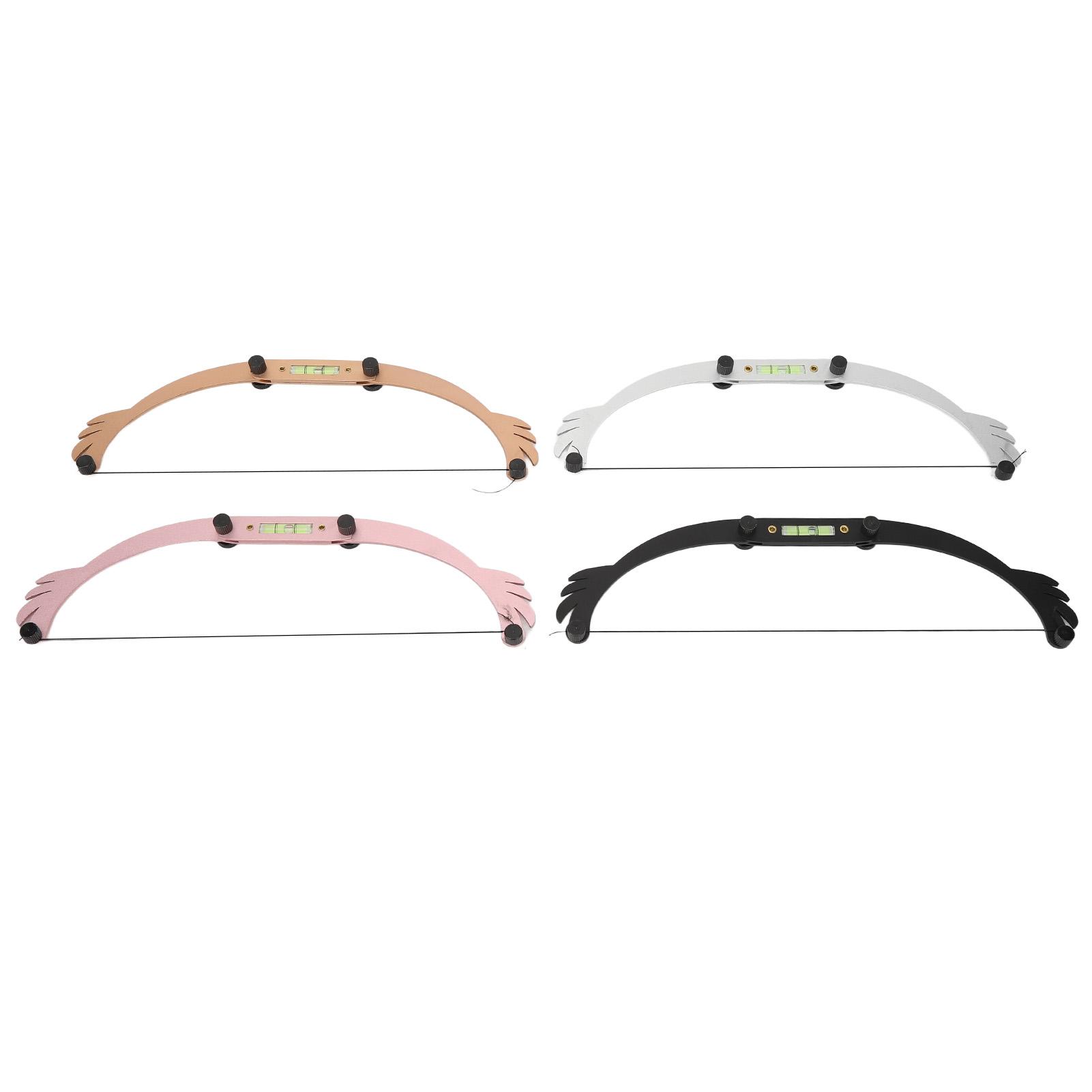 

4 набора линеек для макияжа бровей, складная линейка для придания формы, инструмент для позиционирования для картирования дуги бровей