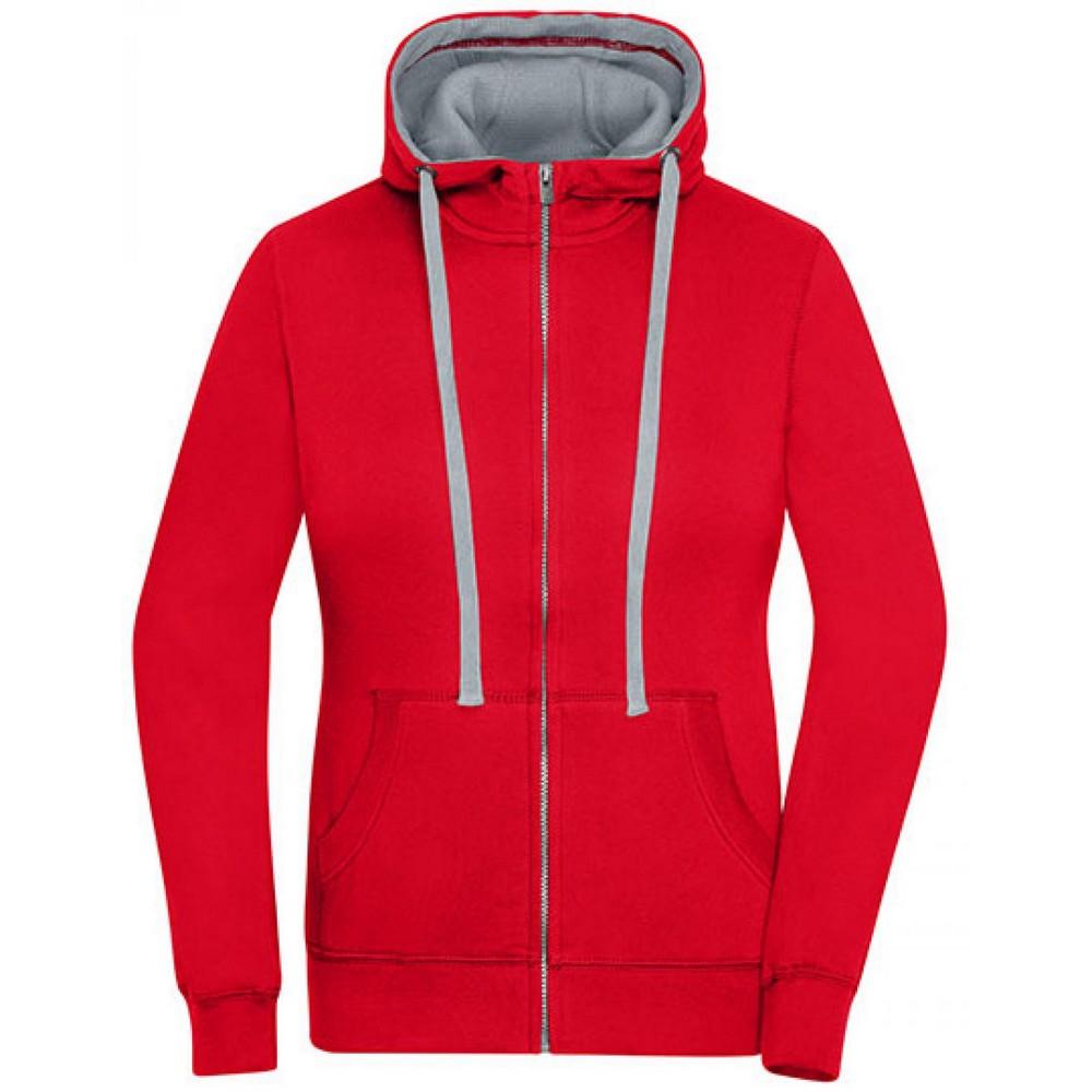 James and Nicholson Womens/Ladies Lifestyle Full Zip Hoodie