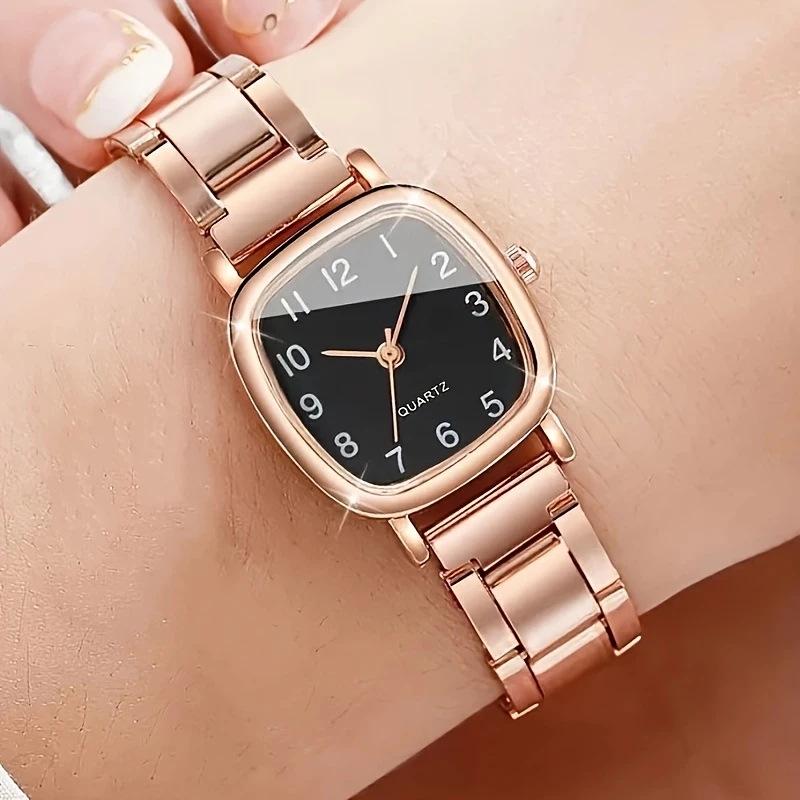 High-End Damenarmbanduhr mit Stahlarmband für Mädchen & Studentinnen